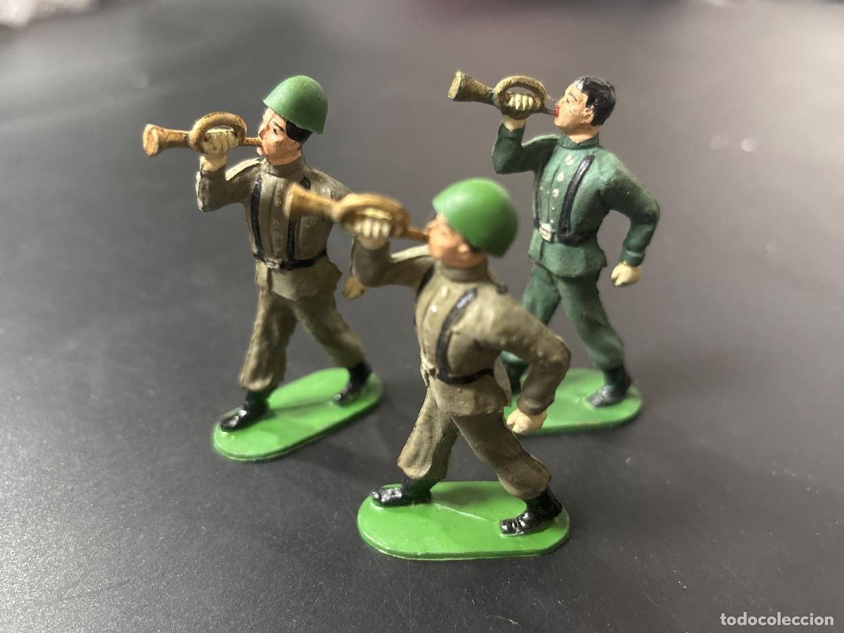 Figuras de goma y PVC: LOTE DE 3 FIGURAS DE GOMA - EJ&Eacute;RCITO ESPA&Ntilde;OL - - Foto 1