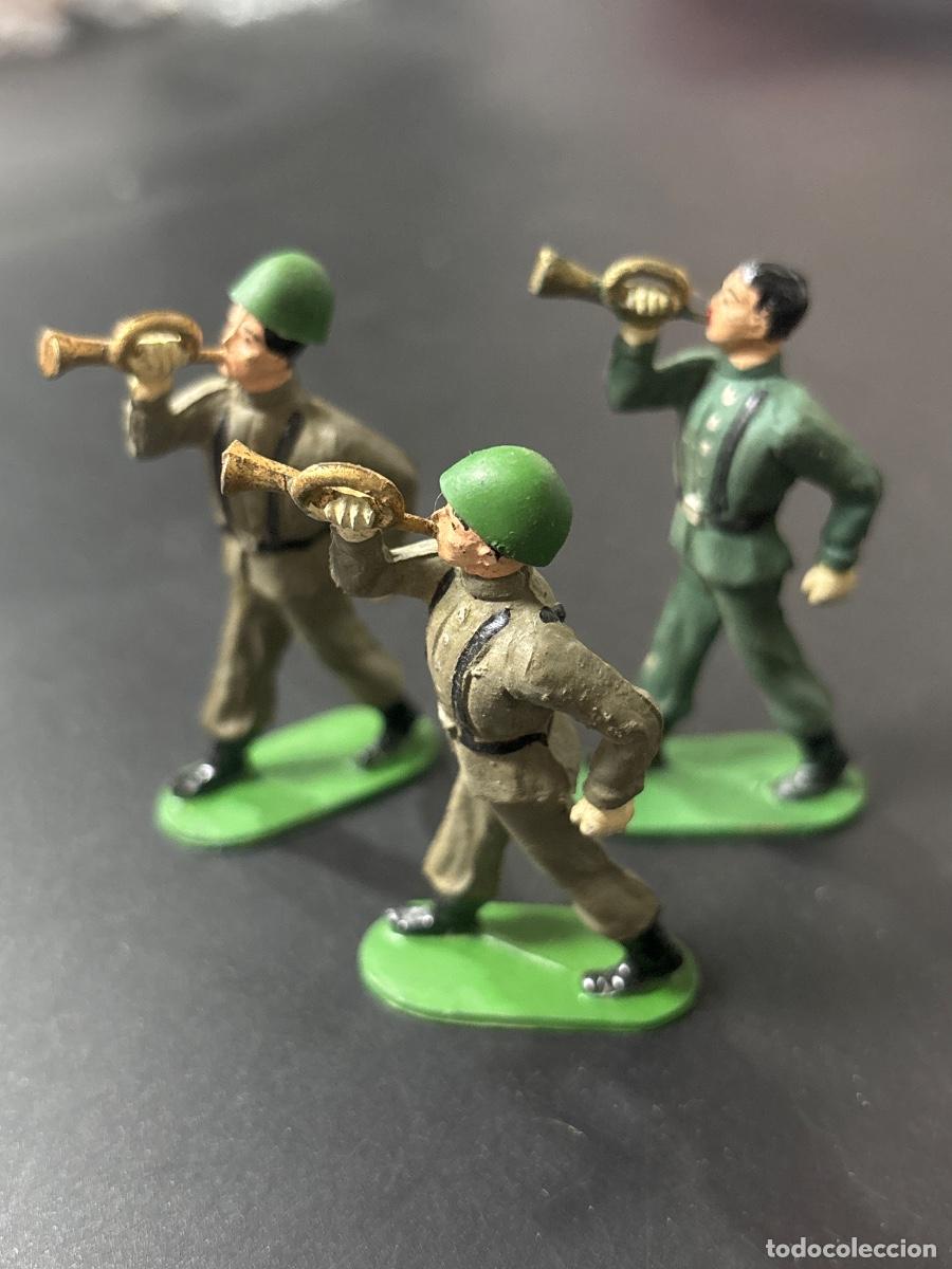Figuras de goma y PVC: LOTE DE 3 FIGURAS DE GOMA - EJ&Eacute;RCITO ESPA&Ntilde;OL - - Foto 2