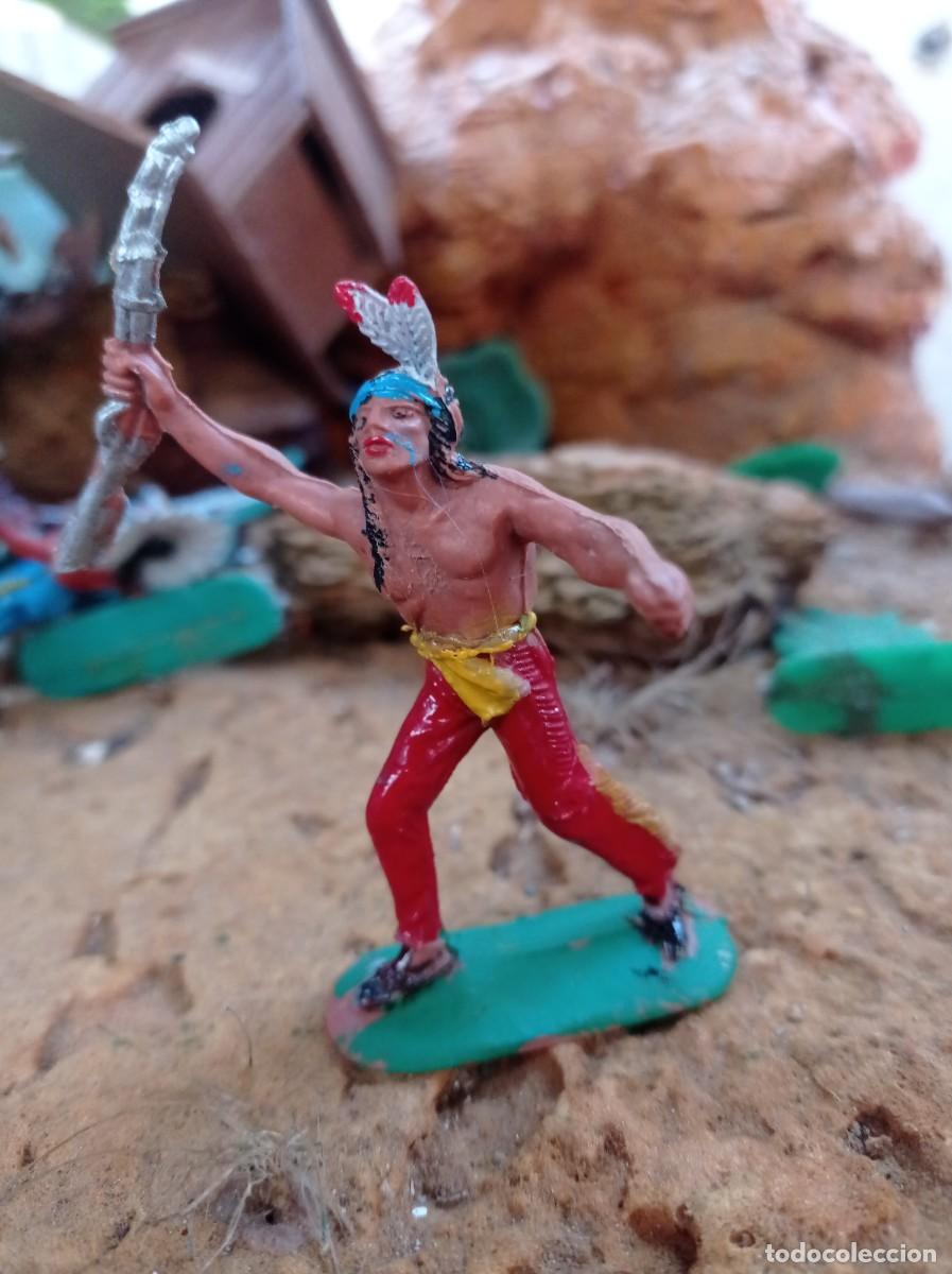Figuras de goma y PVC: Indio con rifle de jecsan - Foto 1