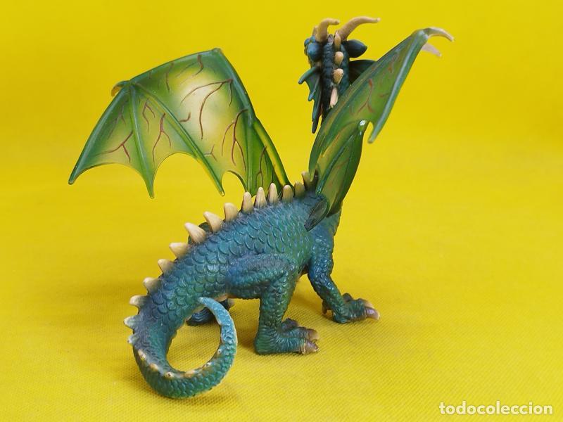 Figuras de goma y PVC: Schleich Drag&oacute;n verde REF 70033 - Foto 3