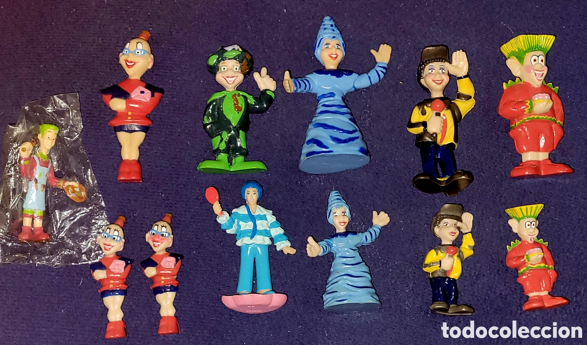 Figuras de Goma y PVC: Bonito lote de 10 figuras pvc goma promocionales de la cadena Center Parcs Holanda