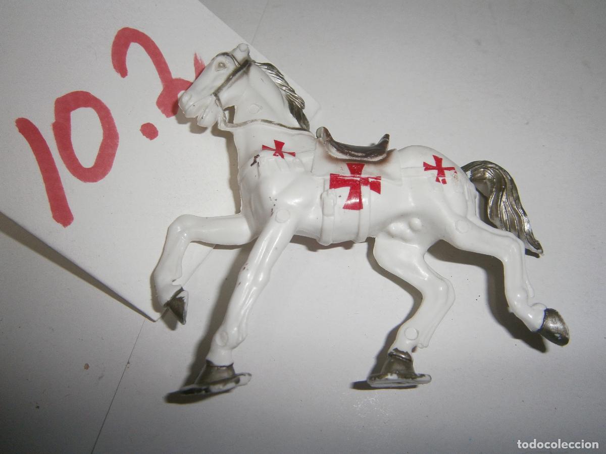 Figuras de Goma y PVC: FIGURA DE GOMA O PVC - CABALLO TEMPLARIO