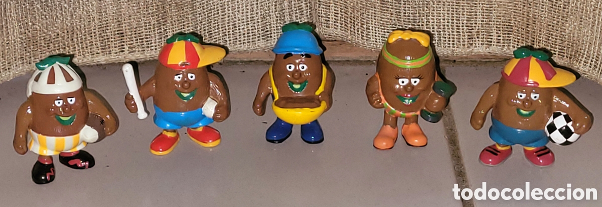 Figuras de Goma y PVC: Bonito lote 5 figuras pvc goma Kiwikids Kiwifolks a&ntilde;os 80/90