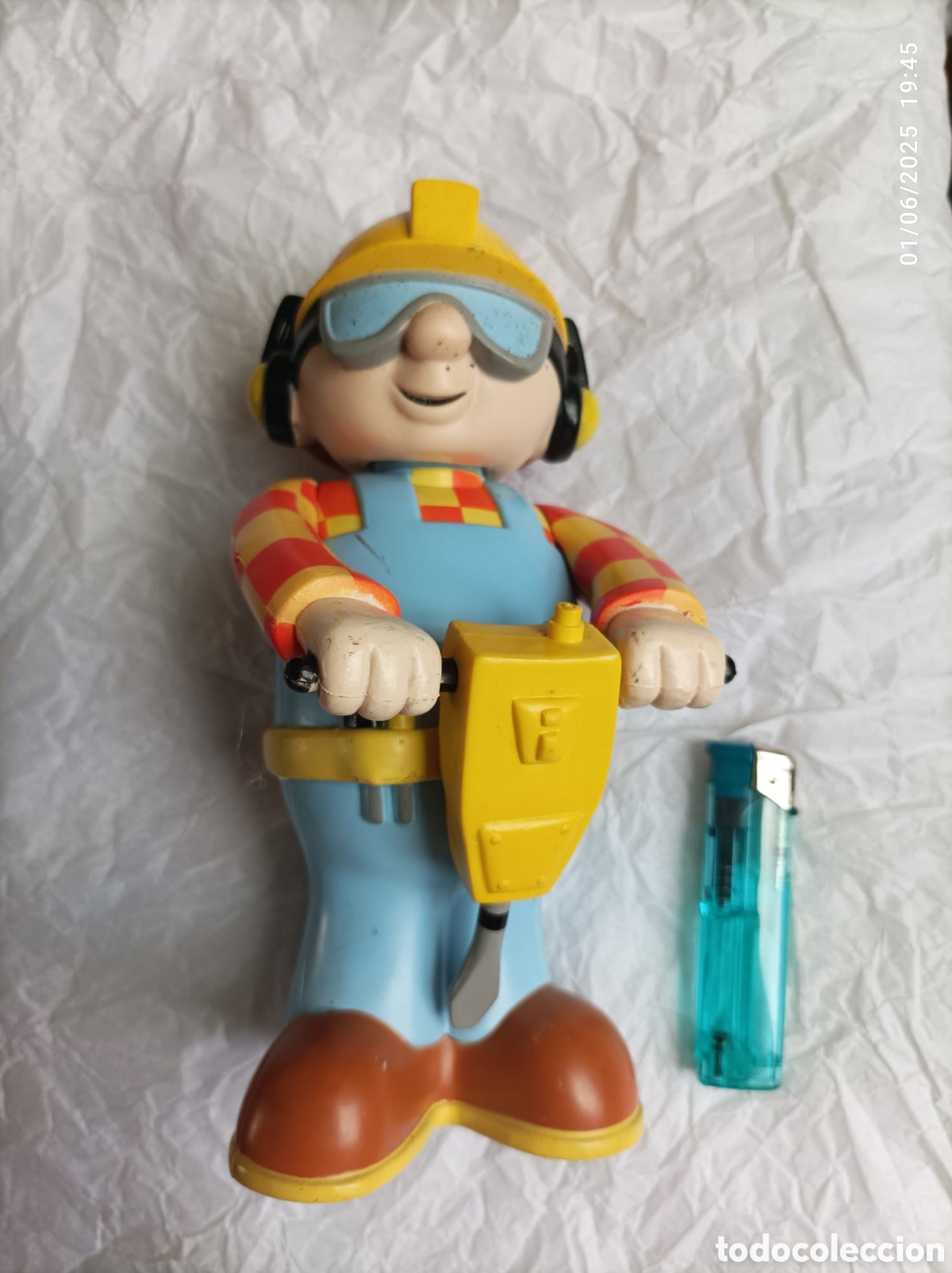 Figuras de goma y PVC: Bob the builder plastic figure big sized - Foto 2