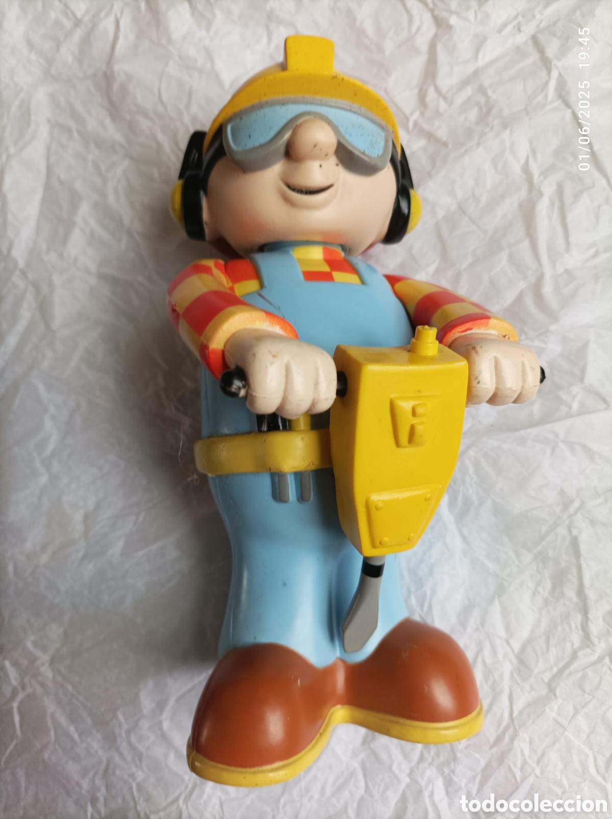 Figuras de goma y PVC: Bob the builder plastic figure big sized - Foto 1