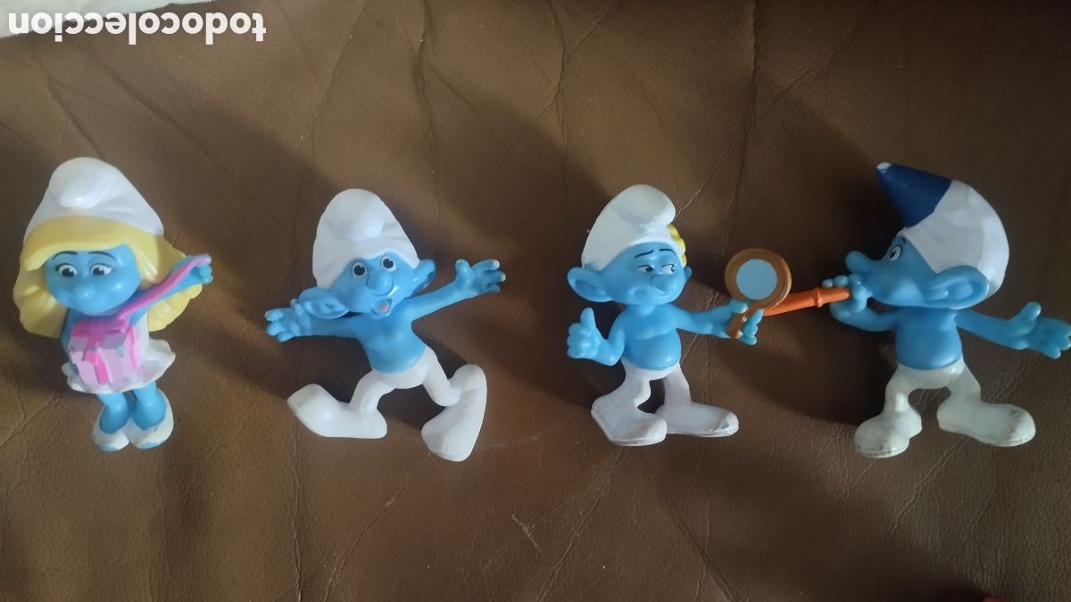 Figuras de goma y PVC: LOTE 4 FIGURAS PVC PITUFOS - Foto 3