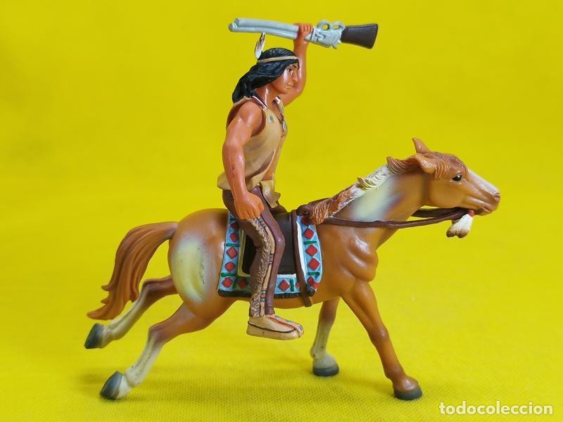 Figuras de goma y PVC: Bully guerrero indio a caballo - Foto 2