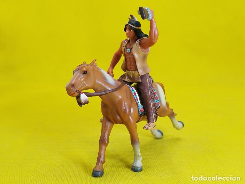 Figuras de goma y PVC: Bully guerrero indio a caballo - Foto 3