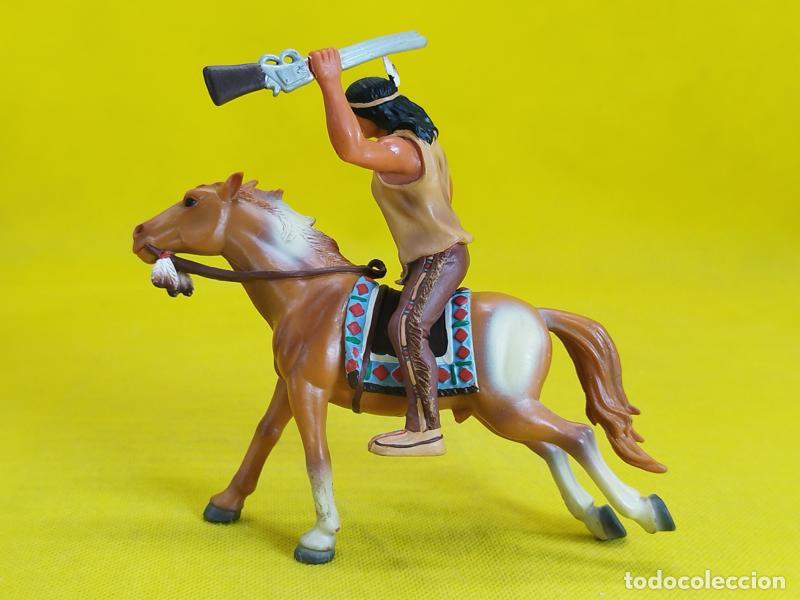 Figuras de goma y PVC: Bully guerrero indio a caballo - Foto 4