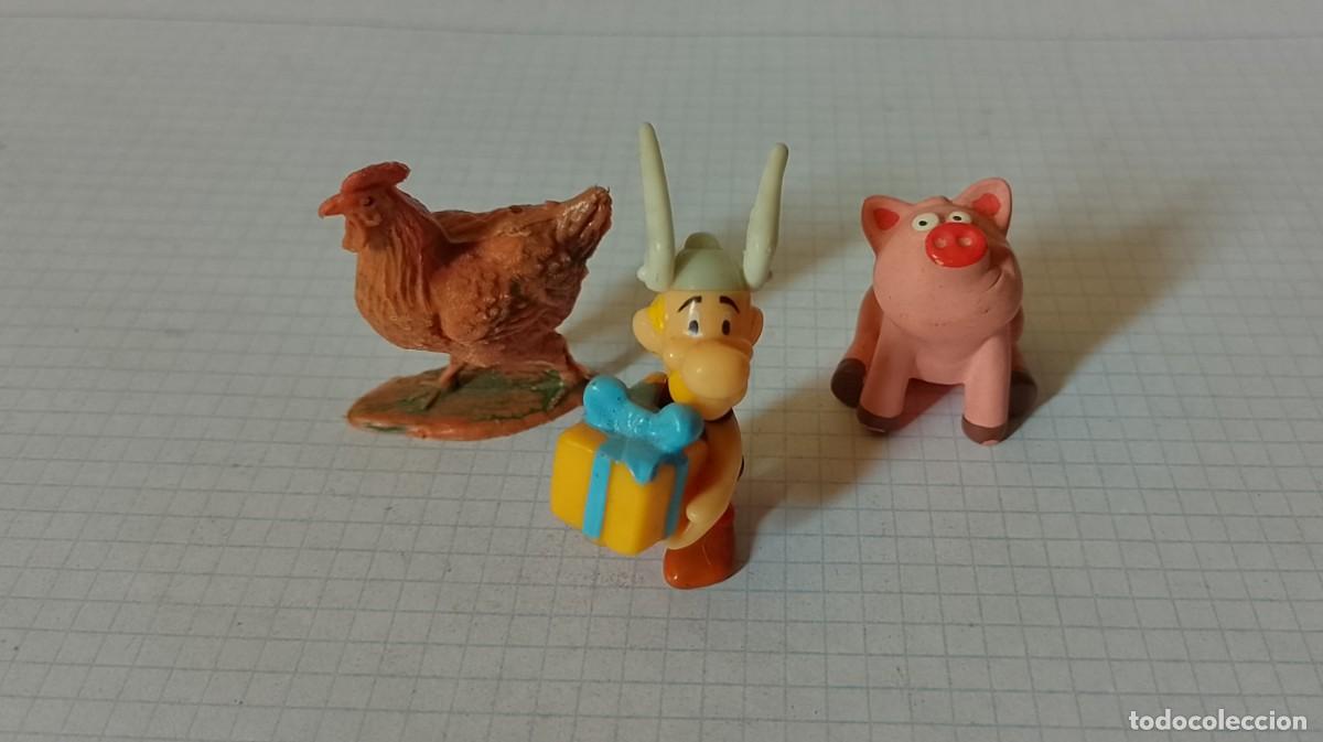 Rubber and PVC Figures: Lote de 3 figuritas de pl&aacute;stico