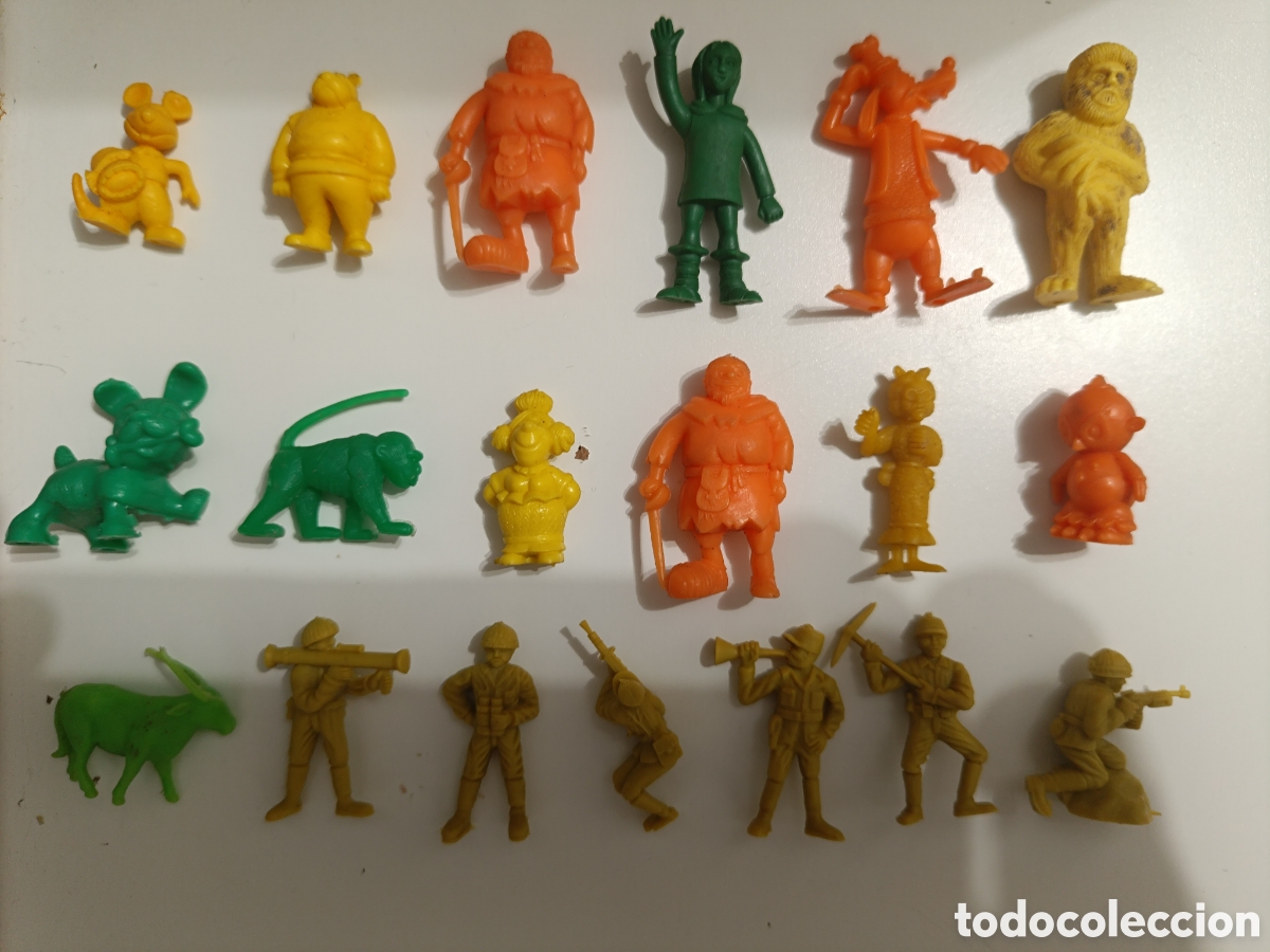 Figuras de goma y PVC: Lote figuras Dunkin pl&aacute;stico - Foto 1