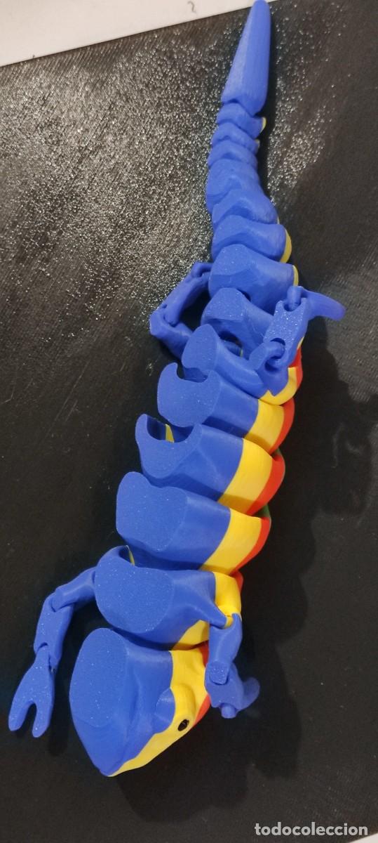 Figuras de goma y PVC: Camale&oacute;n flexible &uacute;nico. - Foto 3
