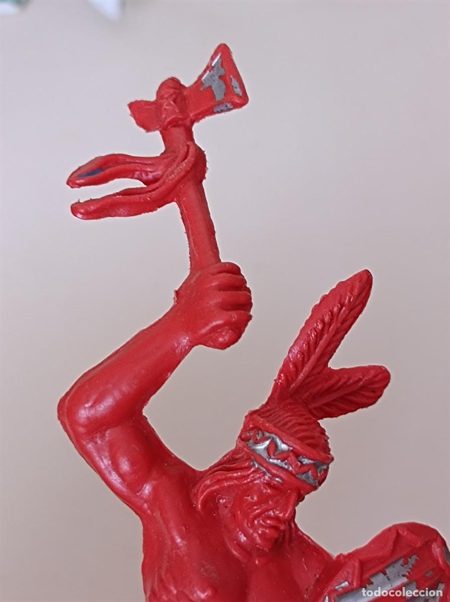 Figuras de goma y PVC: FIGURAS DE PL&Aacute;STICO INDIO A CABALLO LAFREDO - Foto 4