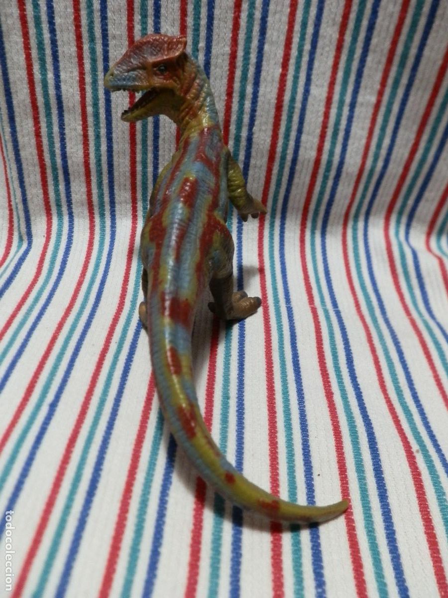 Figuras de goma y PVC: SCHLEICH DINOSAURIO DILOPHOSEURUS 2002 - Foto 3