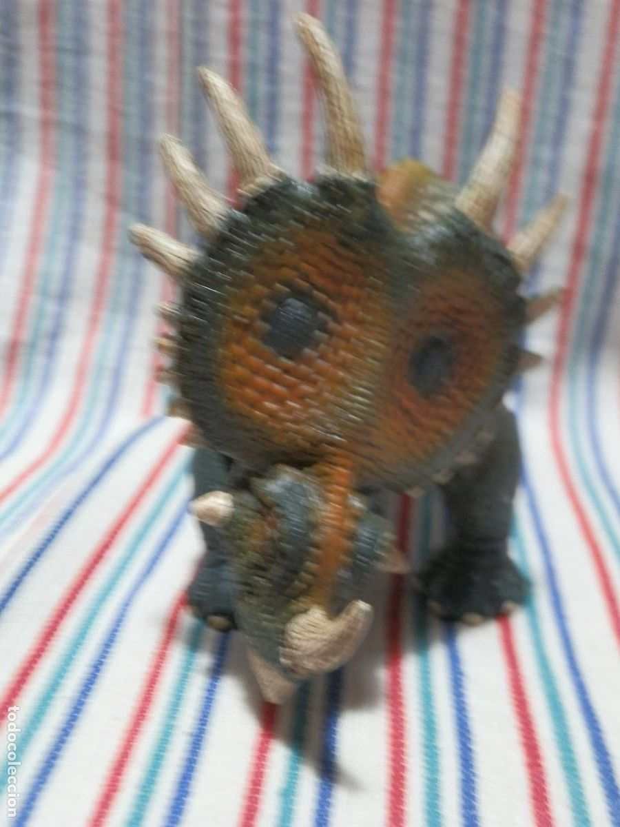Figuras de goma y PVC: SCHLEICH DINOSAURIO ESTYRACOSAURUS 2012 - Foto 2