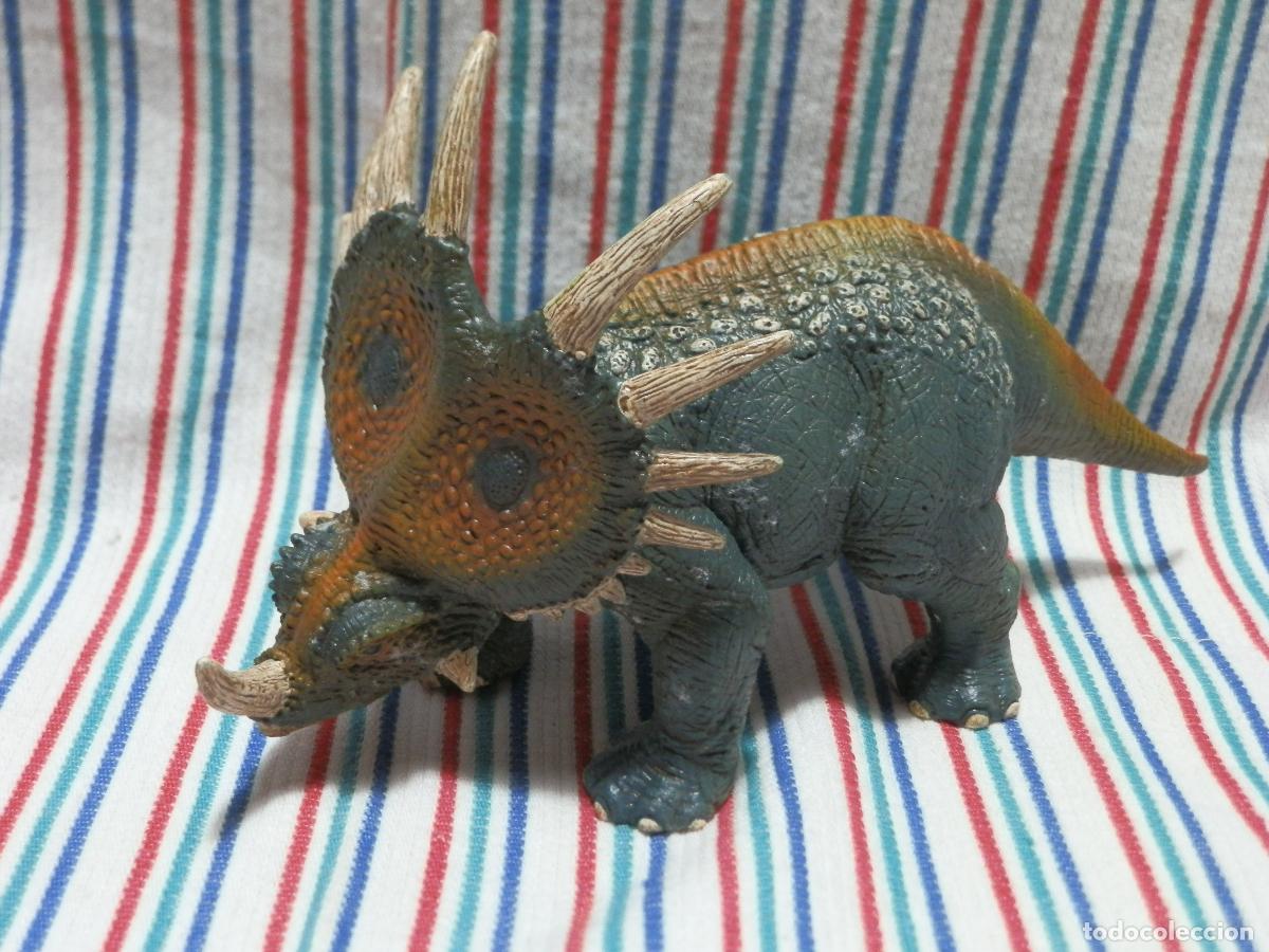 Figuras de goma y PVC: SCHLEICH DINOSAURIO ESTYRACOSAURUS 2012 - Foto 1