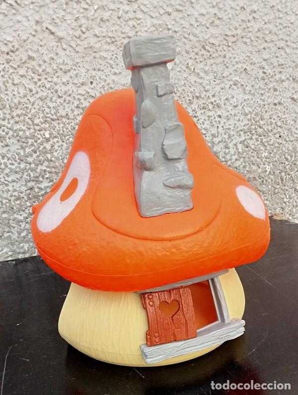 Figuras de goma y PVC: Seta Casa pitufos Naranja Schleich - Foto 4