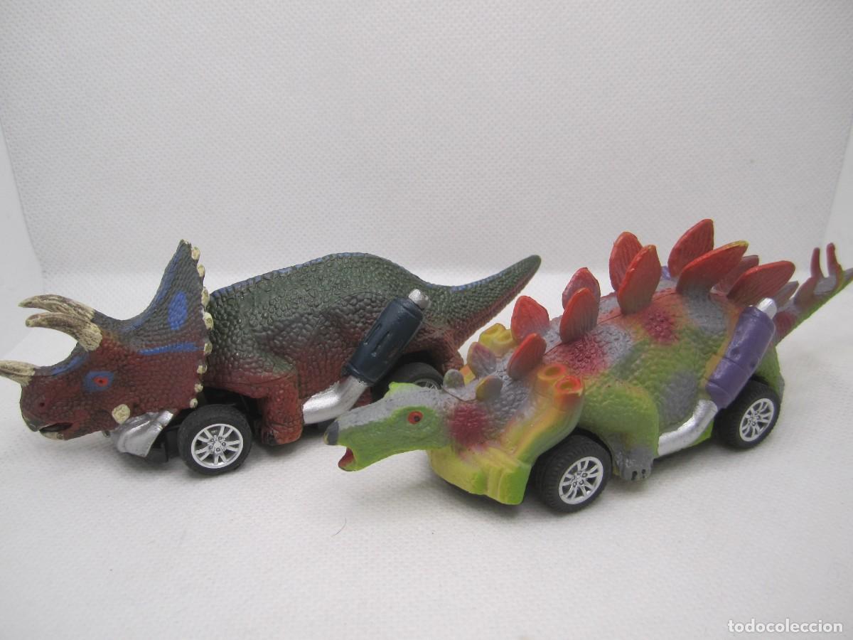 Figuras de goma y PVC: lote 5 mu&ntilde;ecos figuras dinosaurios - Foto 3