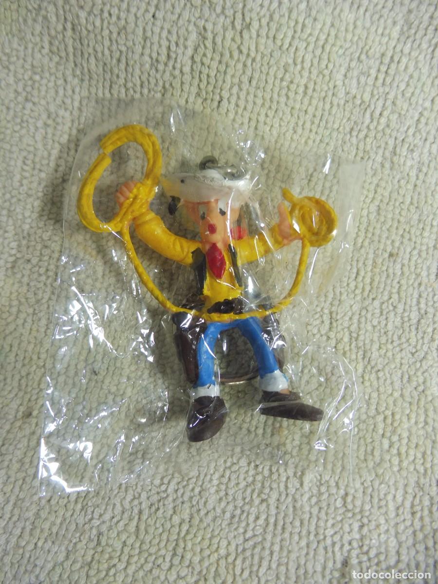 Figuras de Goma y PVC: Llavero figura pvc Lucky Luke con cuerda, Morris Daurgaud sin marca