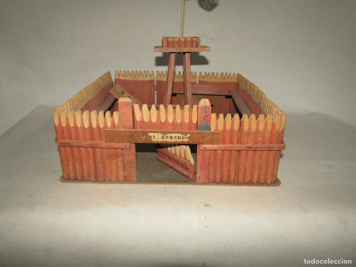Figuras de goma y PVC: Antiguo FORT APACHE en Madera Maciza - Foto 5