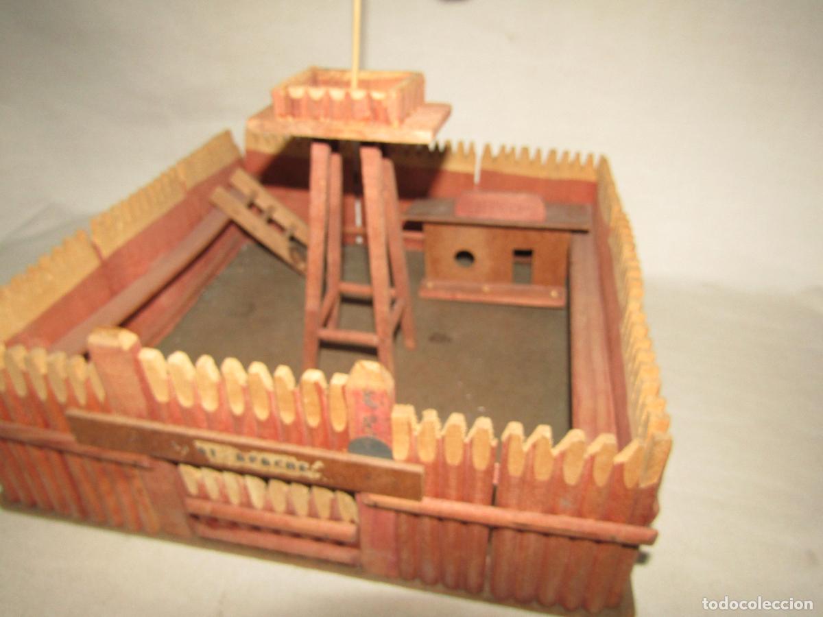 Figuras de goma y PVC: Antiguo FORT APACHE en Madera Maciza - Foto 8