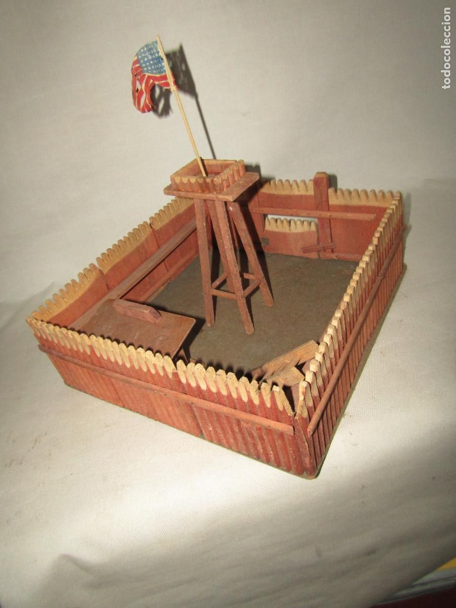 Figuras de goma y PVC: Antiguo FORT APACHE en Madera Maciza - Foto 9