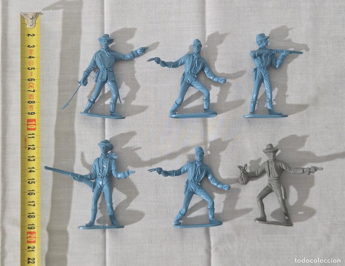 Figuras de goma y PVC: 6 figuras, septimo de caballeria, comansi - Foto 10