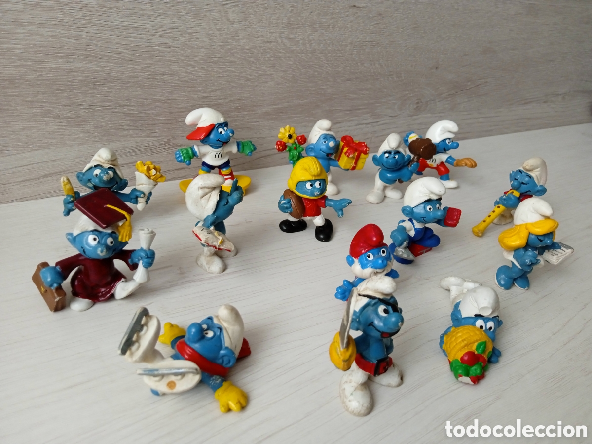 Figuras de goma y PVC: LOTE PITUFOS SCHLEICH PEYO - Foto 2