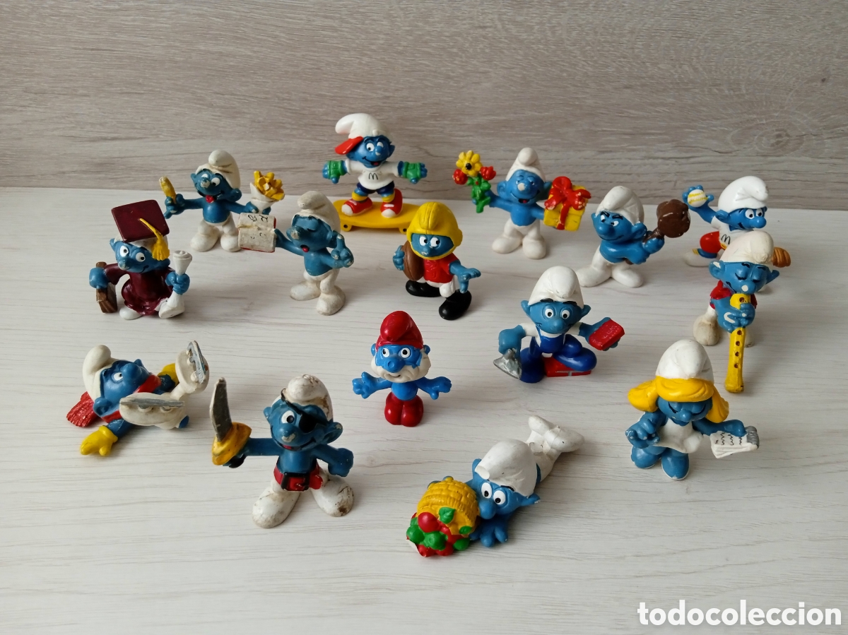 Figuras de goma y PVC: LOTE PITUFOS SCHLEICH PEYO - Foto 4