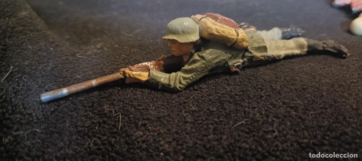 Figuras de goma y PVC: Soldado del tercer reich realizado en elastolin - Foto 1