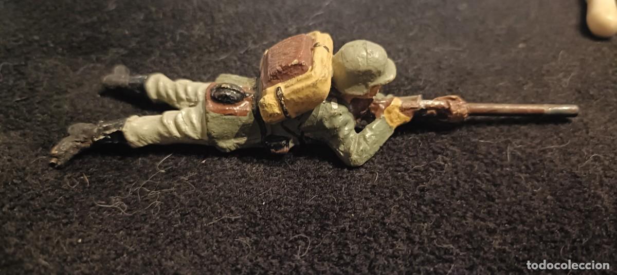 Figuras de goma y PVC: Soldado del tercer reich realizado en elastolin - Foto 3
