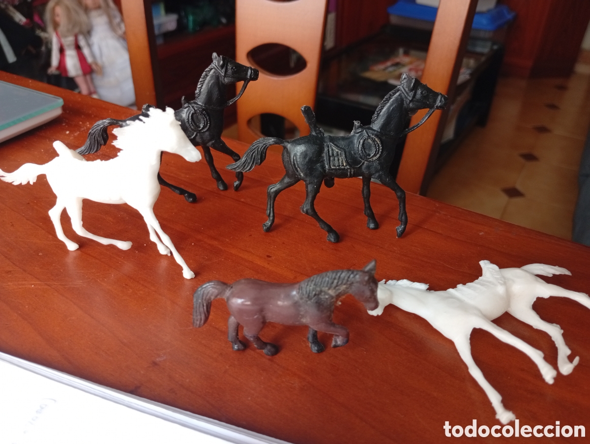 Figuras de goma y PVC: MU&Ntilde;ECO MU&Ntilde;ECOS CABALLOS INDIOS Y VAQUEROS - Foto 1