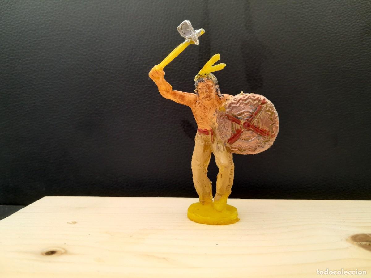 Figuras de goma y PVC: Figura indio comansi primera epoca - Foto 1