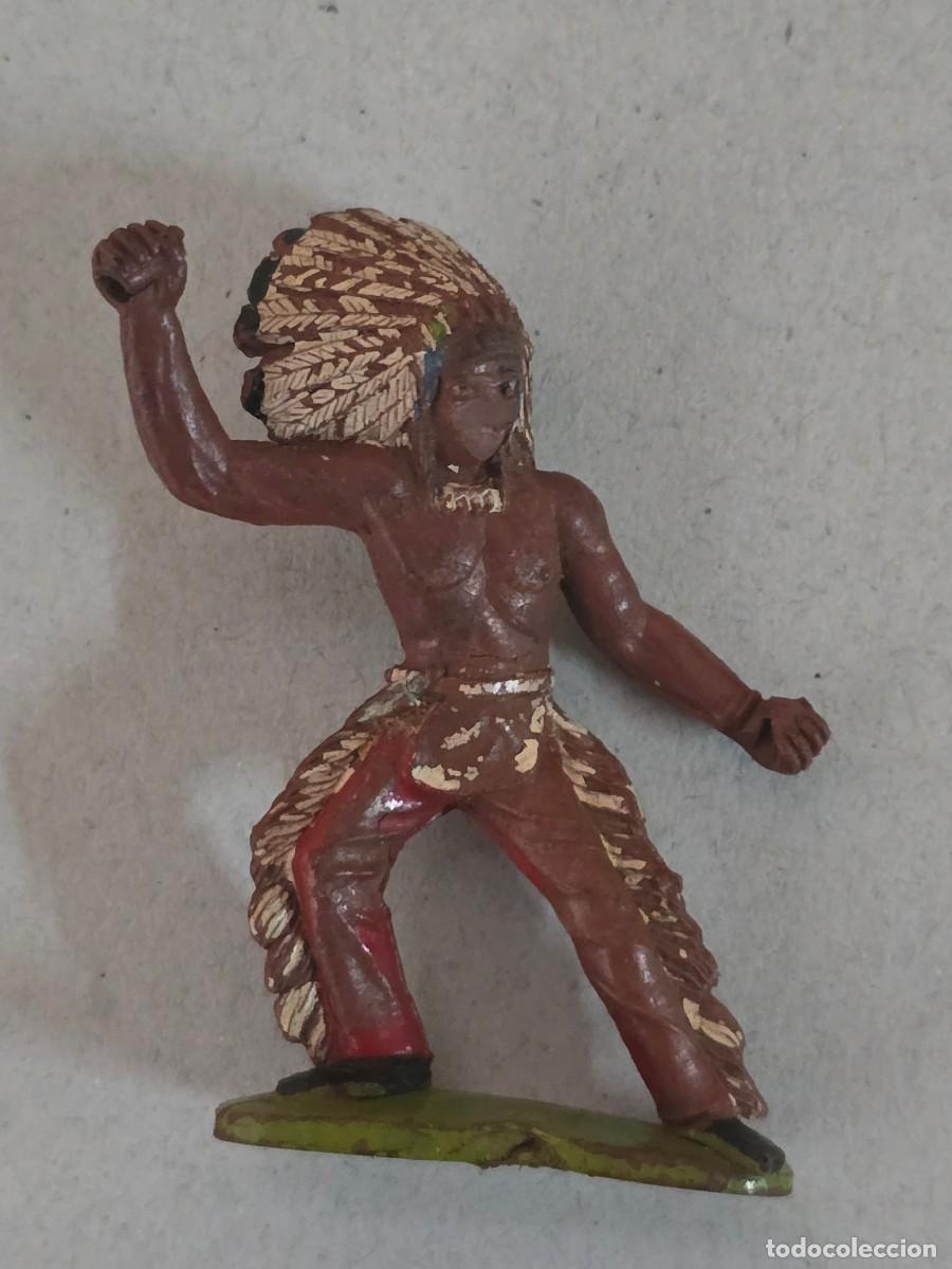Figuras de goma y PVC: Reamsa.Pech.Jecsan Indio con Penacho - Foto 1