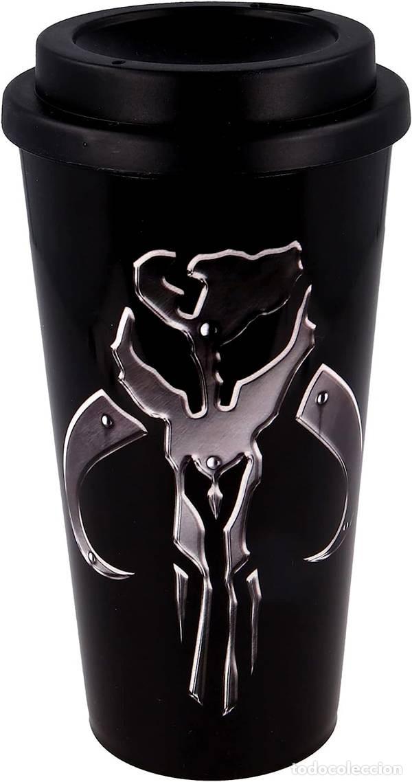 Figuras de goma y PVC: Vaso Cafe Doble Reutilizable - The Mandalorian - Foto 1