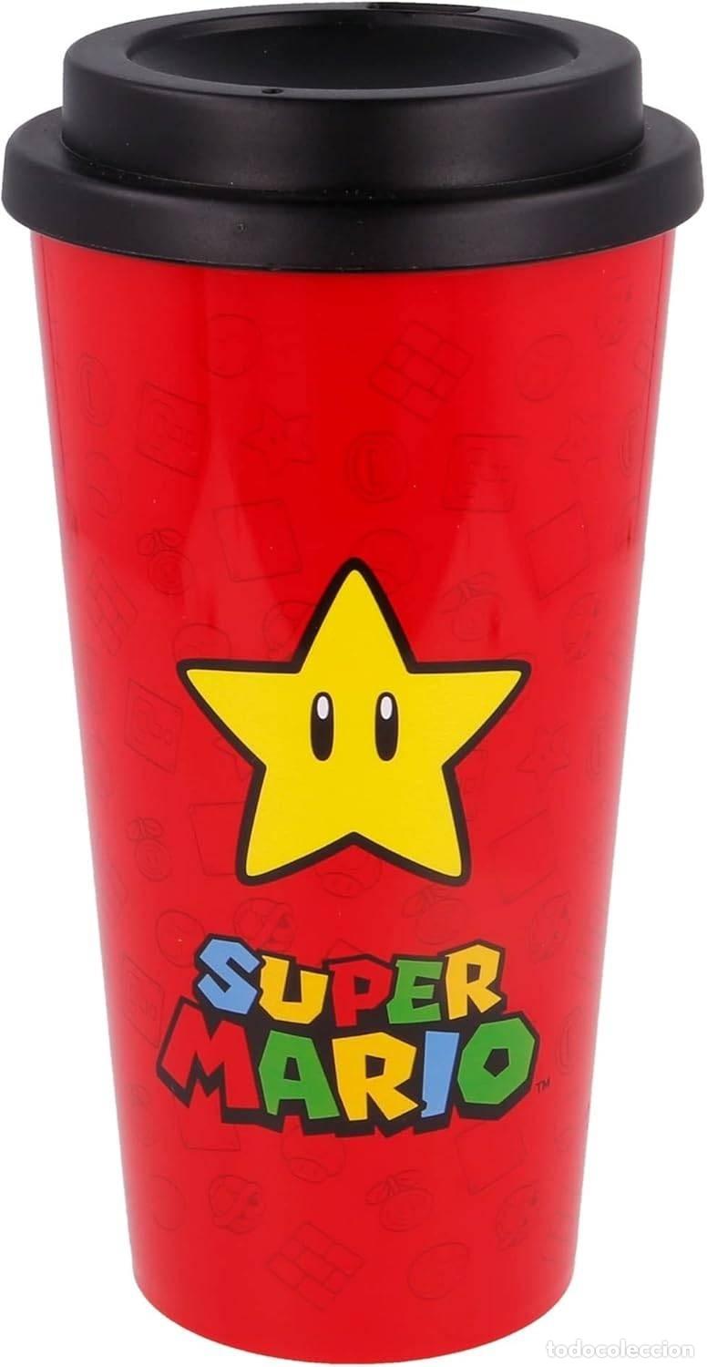 Figuras de goma y PVC: Vaso Cafe Doble Reutilizable - Super Mario - Foto 1
