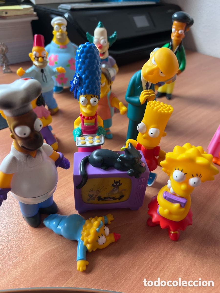 Figuras de goma y PVC: Figuras Los Simpsons Burger King - Foto 2