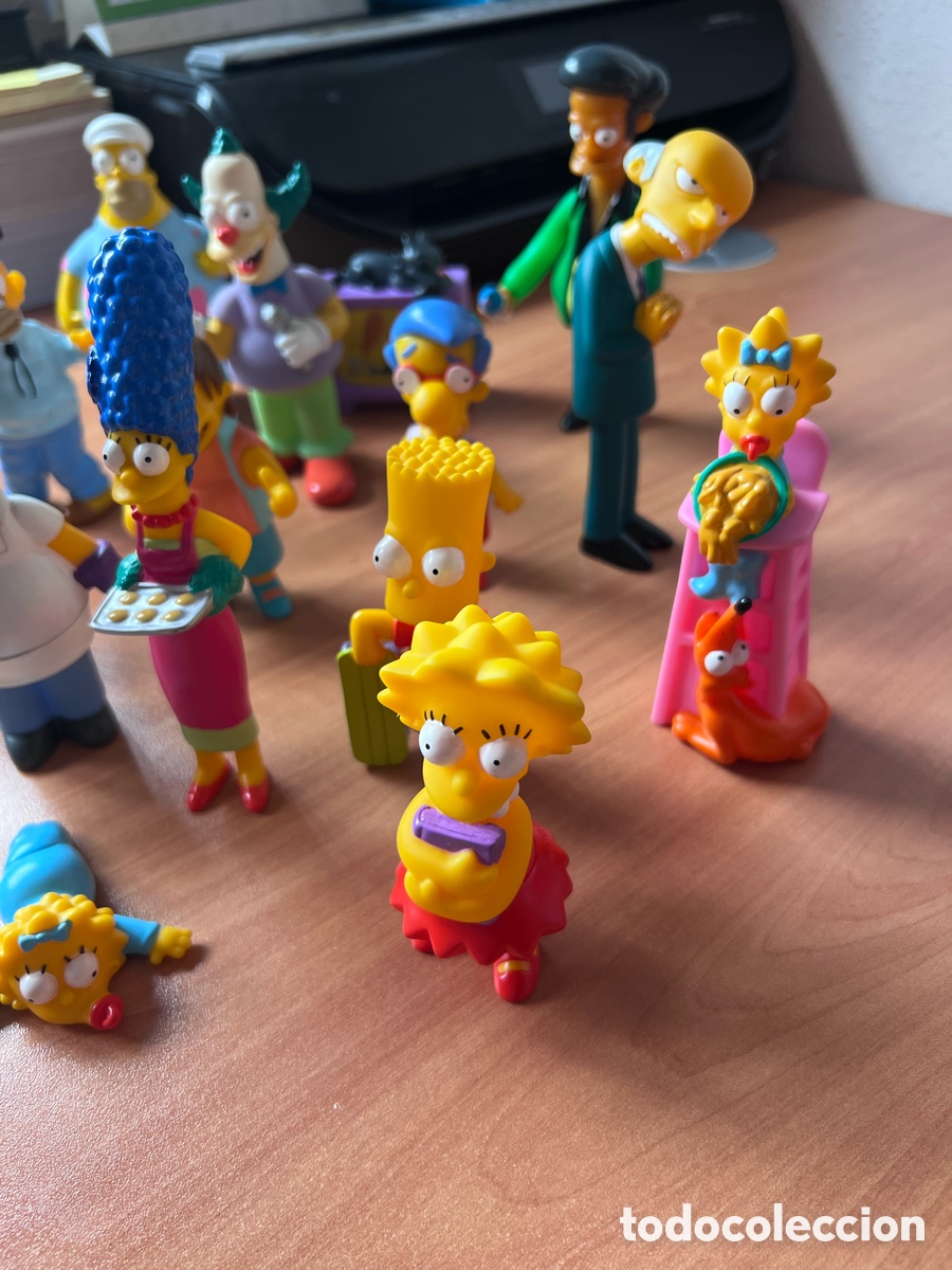 Figuras de goma y PVC: Figuras Los Simpsons Burger King - Foto 3