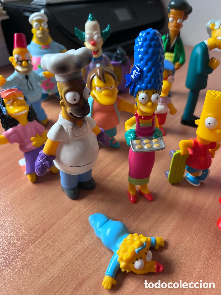 Figuras de goma y PVC: Figuras Los Simpsons Burger King - Foto 4