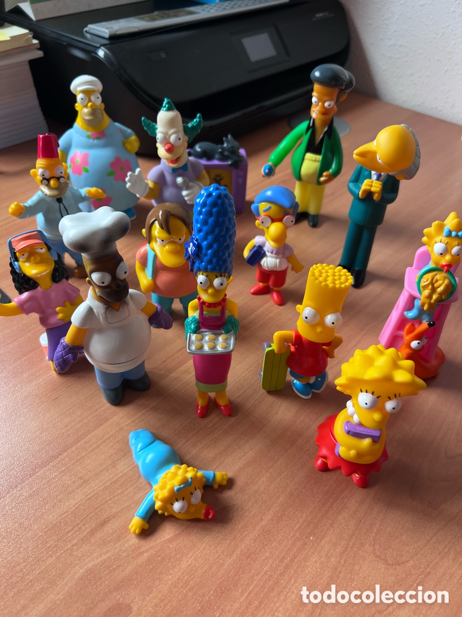 Figuras de goma y PVC: Figuras Los Simpsons Burger King - Foto 1