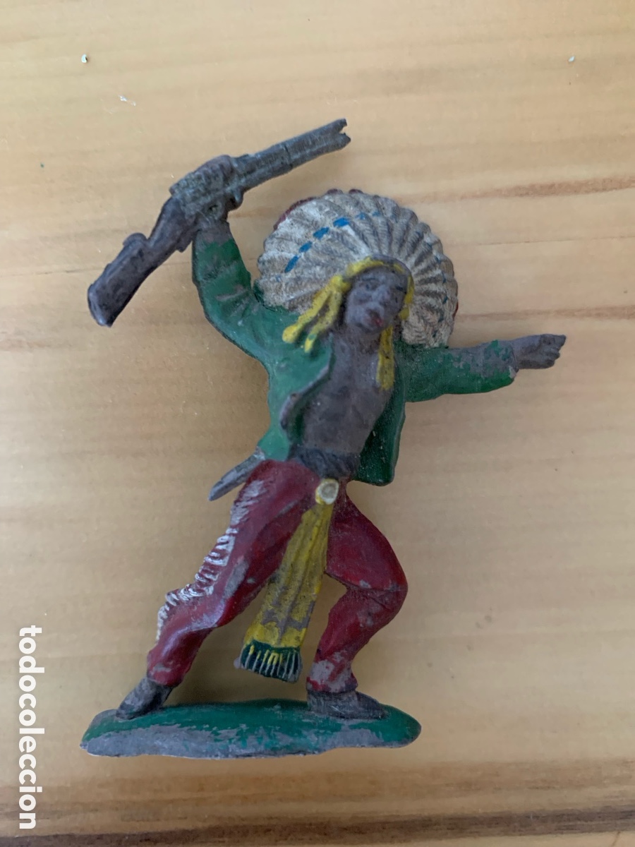 Figuras de goma y PVC: Figura indio comanche reamsa goma - Foto 1
