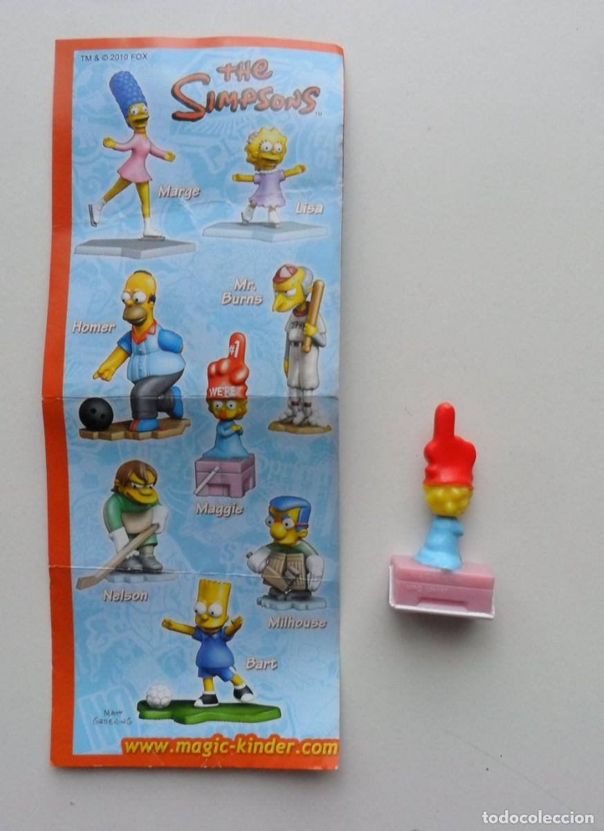Figuras de goma Kinder: THE SIMPSONS MAGGIE KINDER 2010 - Foto 2