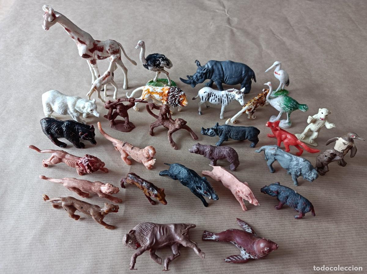 Figuras de goma y PVC: LOTE DE ANIMALES DE PL&Aacute;STICO COMANSI - Foto 1