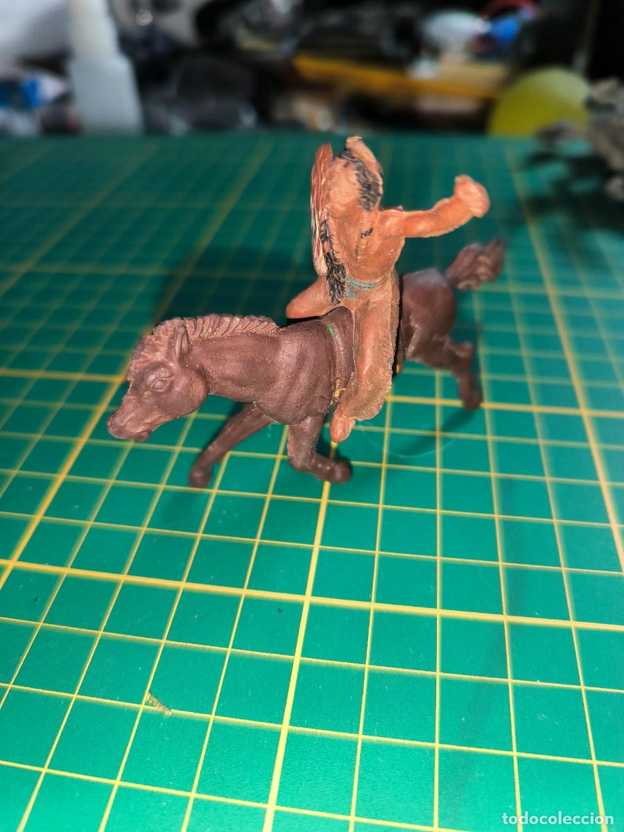 Figuras de goma y PVC: INDIO A CABALLO REAMSA A&Ntilde;OS 50 - Foto 2