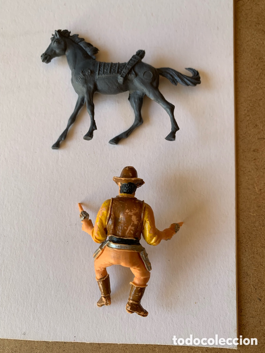 Figuras de goma y PVC: BONANZA. HOSS CARTWRIGHT A CABALLO. COMANSI. - Foto 5