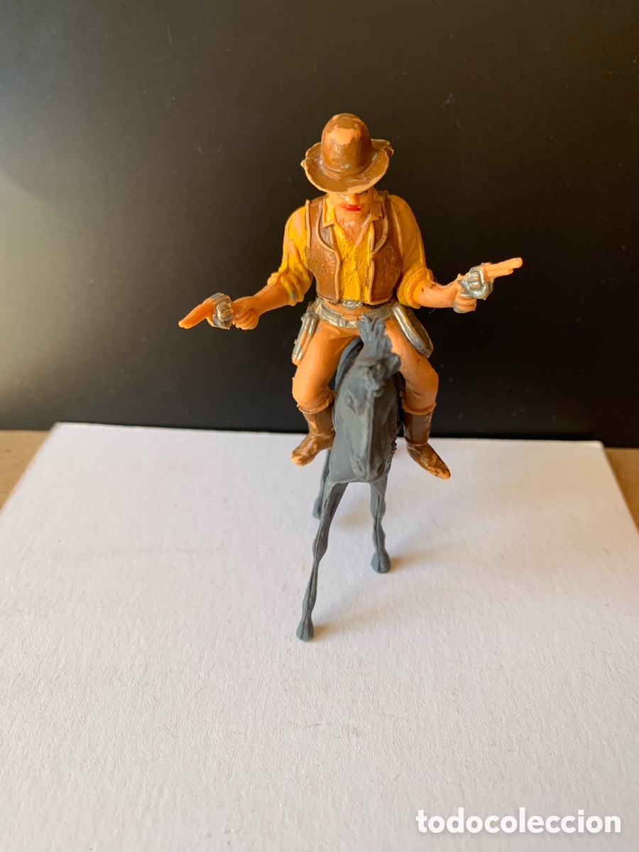Figuras de goma y PVC: BONANZA. HOSS CARTWRIGHT A CABALLO. COMANSI. - Foto 1