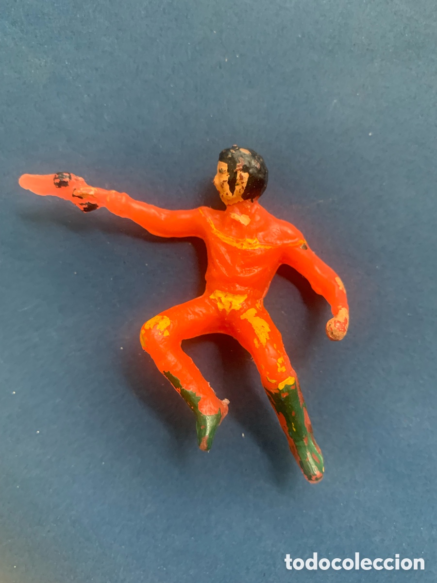 Figuras de goma y PVC: Vaquero cowboy elastolin pl&aacute;stico - Foto 1