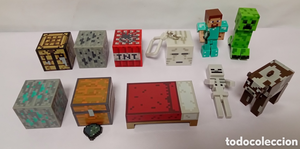 Figuras de goma y PVC: Lote figuras de Minecraft - Foto 1