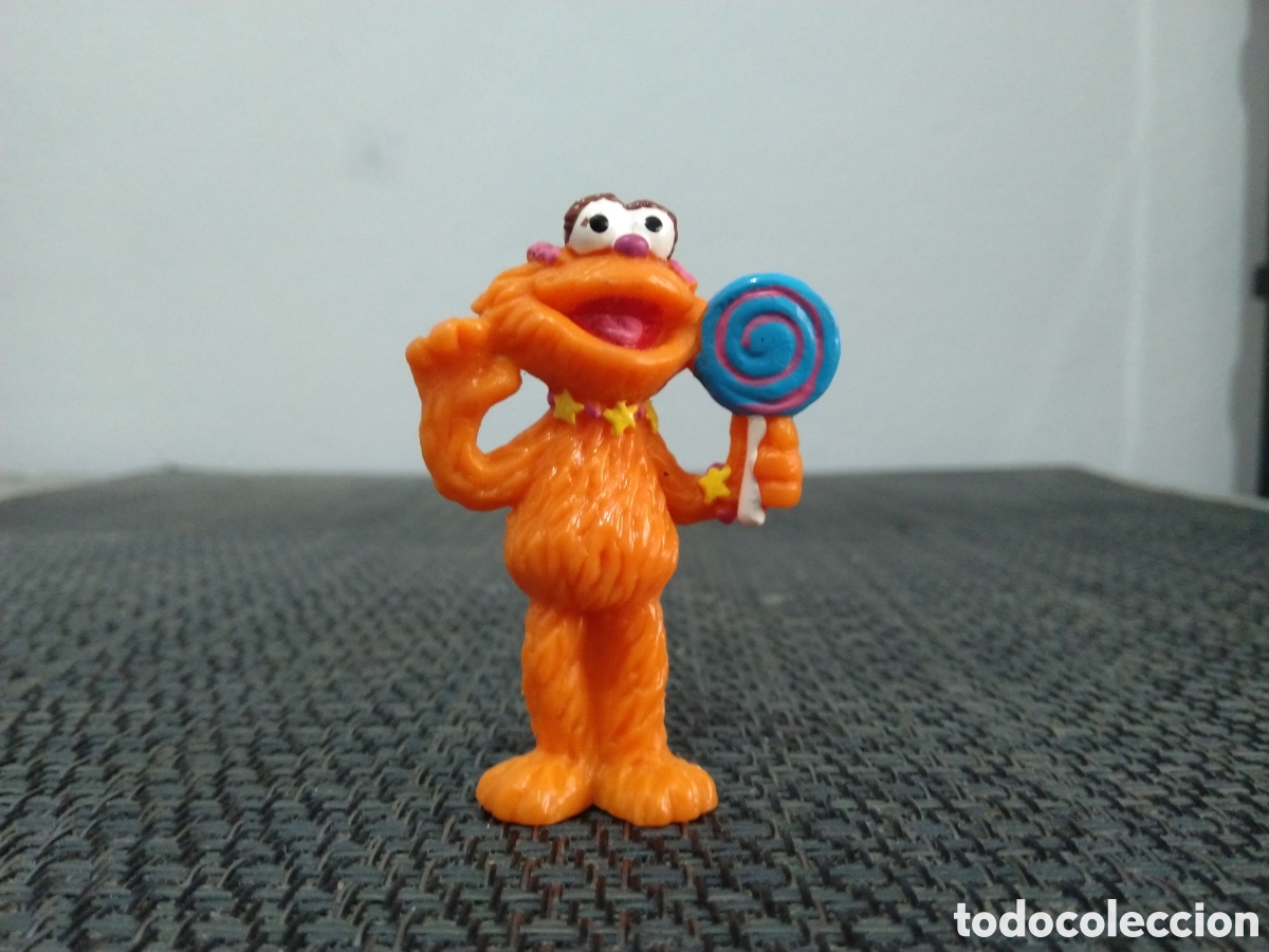 Figuras de Goma y PVC: FIGURA PVC BARRIO SESAMO CON PIRULETA ZOE MUPPETS SESAME STREET PROGRAMA TV TELEVISION