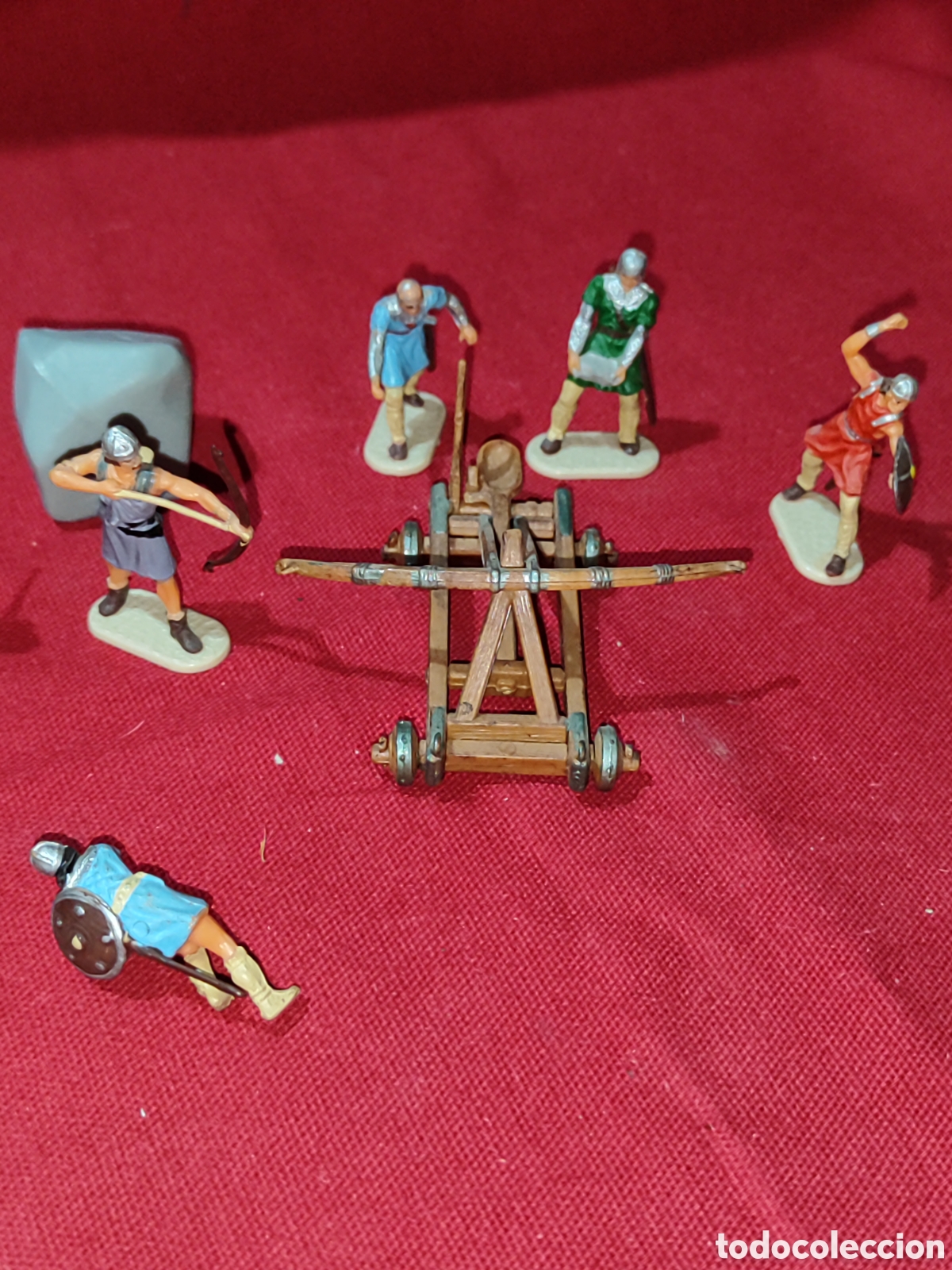Figuras de goma y PVC: Lote figuras normandos Historex Elastolin - Foto 4